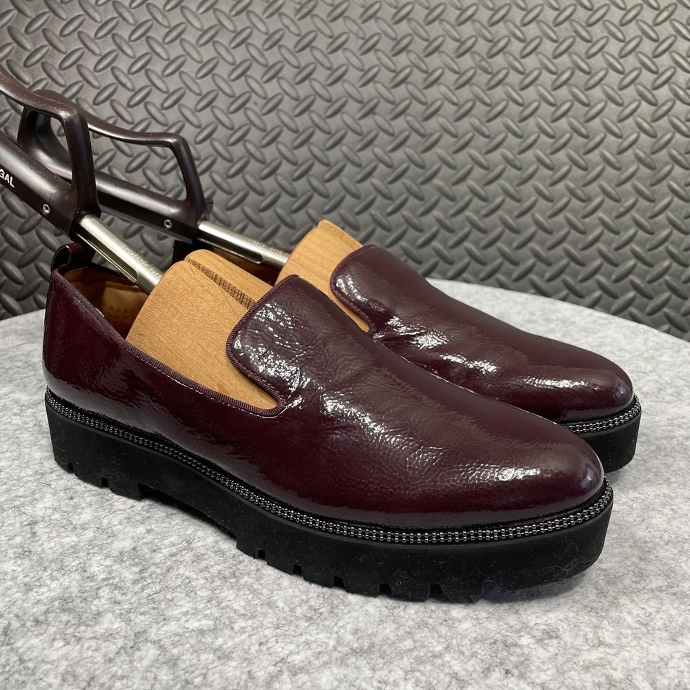Franco Sarto Brown L-Brice Merlot Slip-On Loafers Casual Wear Women Size US 7.5